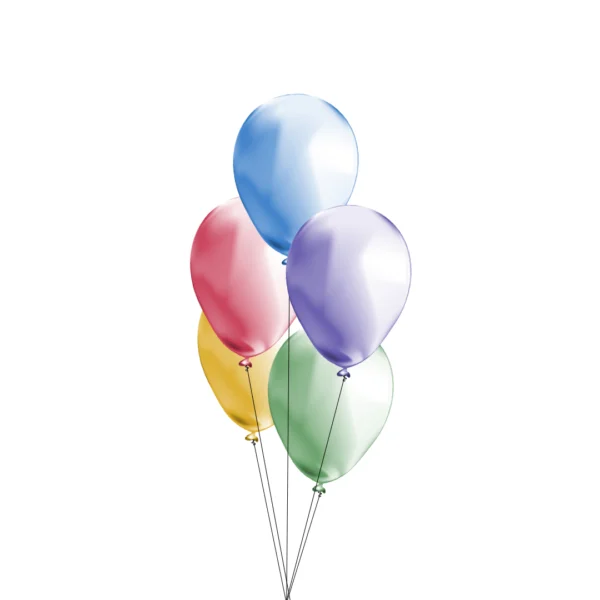 Trosje van 6 helium-ballonnen - Afbeelding 7