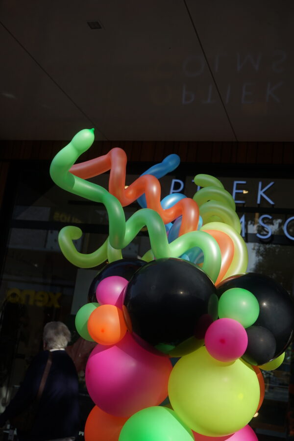 Ballon pilaar curly neon - Afbeelding 4